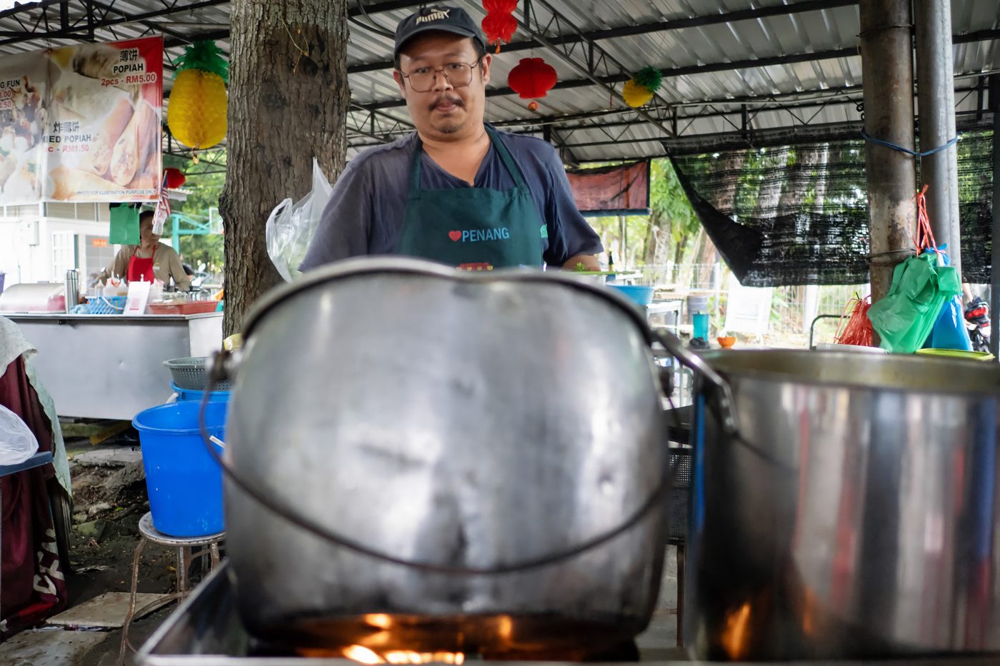 Asam Laksa stall at Under the Tree Food Court