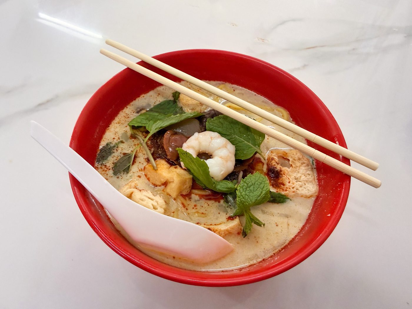 Bowl of Curry Mee at Restoran 77 Food Yard