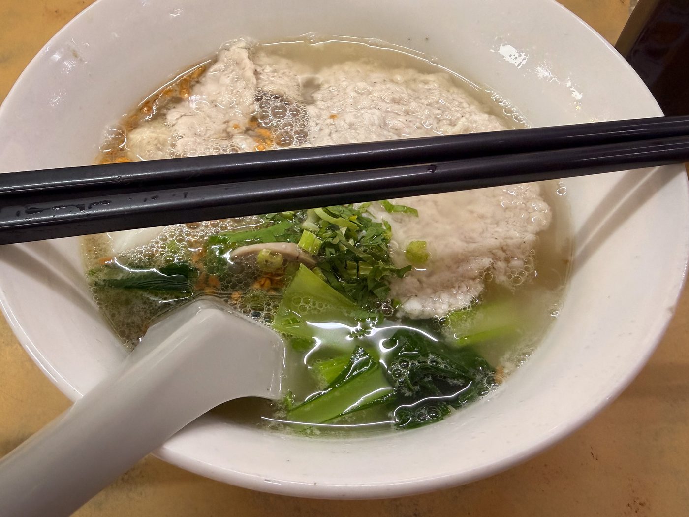 Bowl of Instant Cook Koay Teow at Sin Hup Aun Cafe