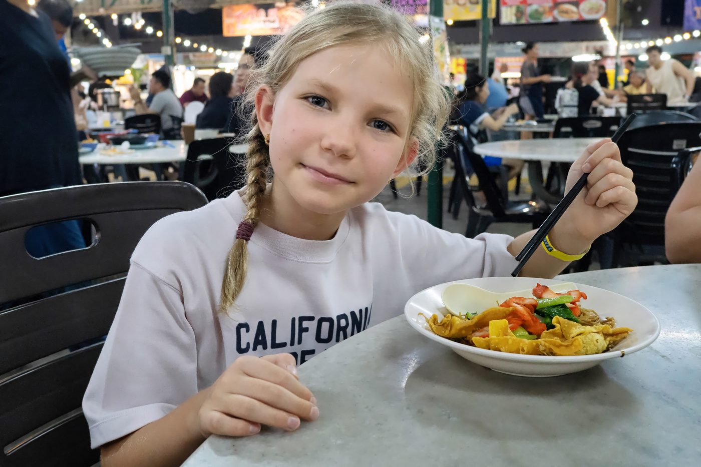 Tamara with Wantan Mee dry at 33 Best Food Hub